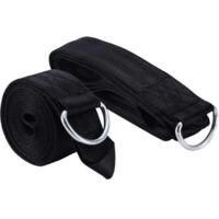 OEM Correas Para Hamaca, Kit De Suspensi&oacute;n Para Columpio De &Aacute;rbol De 2 Metros, Correas Resistentes Con Mosquetones, Soporta Hasta 1000 Kg (negro, 2 Piezas