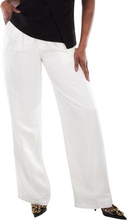 Anine Bing Ladies White Carrie Wide-Leg Trousers, Brand Size 36 (US Size 6)