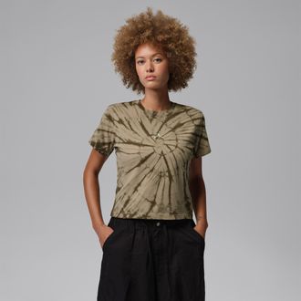 Nike Jordan Womens Jordan Brooklyn Graphic T-Shirt in Brown | IR0774-247