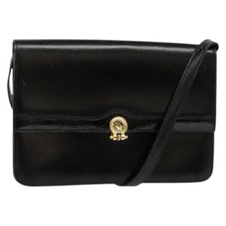 Dior Pre-owned Cross Body Bags, female, Black, Size: ONE SIZE Pre-owned Vintage Leather Shoulder Bag