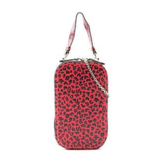 Dior Pre-owned Mini Bags, female, Multicolor, Size: ONE SIZE Pre-owned Lady Dior Leather Phone Holder Handbag