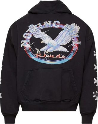 Rhude Notting Hill Eagle Hoodie Zwart - Heren - Hoodies - Zwart - M - Katoen - Hoodies & sweatvesten