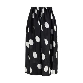 Khaite Black Silk Womens Skirt