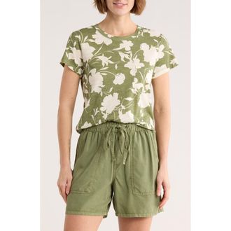 Sanctuary One Pocket T-Shirt in Green Tea Botanical at Nordstrom Rack, Size X-Large