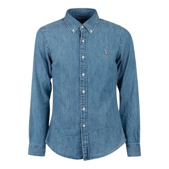 Ralph Lauren Denim Overhemd - Heren - Spijkeroverhemden - Blauw - S - Denim - Overhemden