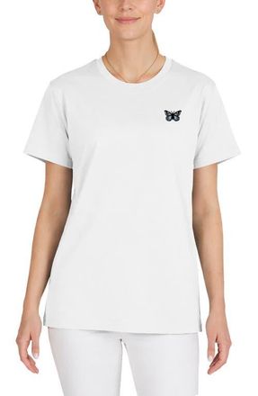 Dalix Butterfly Womens Relaxed Tee in White at Nordstrom, Size Xx-Large