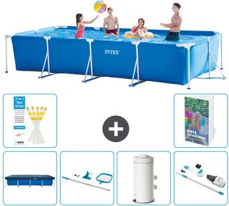 Intex Piscina Con Estructura Rectangular - 450x220x84 Cm - 7-piezas S83