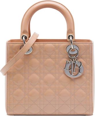 Dior Pre-owned Dior Medium Patent Cannage Lady Dior Ladies ODCEAMDWIC3P7YUG