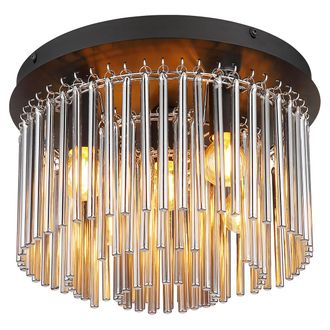 Globo Lighting Plaf&oacute;n - Gorley - Negro - Metal - &Oslash; 32cm - E14 - 15698d - Globo
