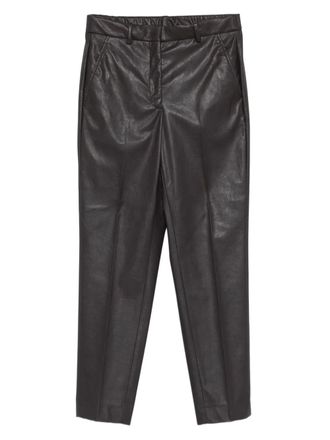 Incotex Pantaloni in pelle sintetica - Marrone
