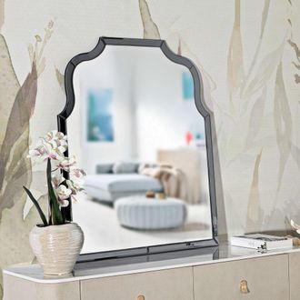 Dmora Espejo Dabaka, Marco Decorado, Forma Rectangular, Tipo De Pared, 85x100h Cm, Plata