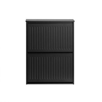 SoBuy Sobuy - Zapatero Estrecho Con 2 Solapas Organizador Para Zapatos De Entrada Negro 61 X 26 X 81 Cm Fsr165-k-sch Es