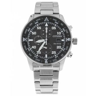 Citizen Ca 0690-88E - Aviator Crono - Dames - Horloges - Grijs - ONE Size - Accessoires