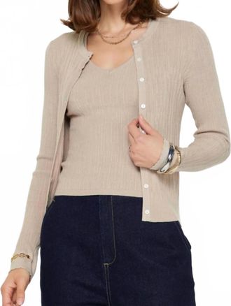 Current Air Sweater Twin Set In Taupe