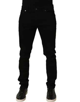Dolce & Gabbana Cotton Stretch Skinny Jeans - Black