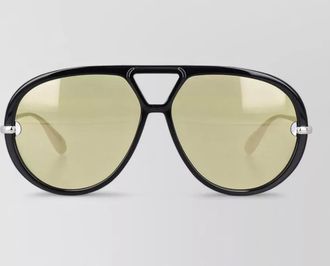 Bottega Veneta aviator sunglasses tinted lenses metal frame