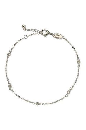 Suzy Levian 14K White Gold Diamond Bracelet - 0.15ctw at Nordstrom Rack