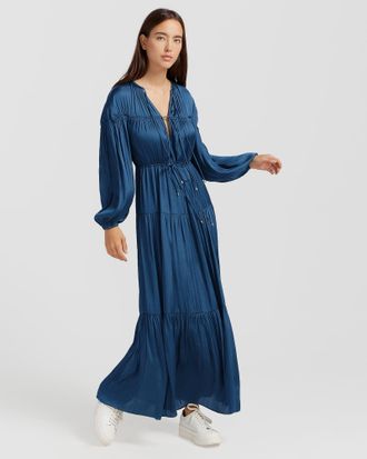 Belle & Bloom Window Seat Tiered Maxi Dress
