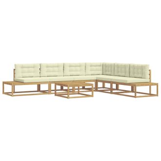 vidaXL Conjunto De Sof&aacute;s De Exterior Blanco 79 X 79 X 37 Cm Poli&eacute;ster Vidaxl