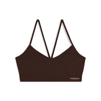 Freddy Top sportivo seamless con spalline incrociate