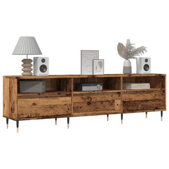 Berkfield Home TV Cabinet Old Wood 150x30x44.5 cm Engineered Wood in Brown