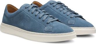 BOSS Kieran Low Top Sneaker in Blue Suede at Nordstrom, Size 12Us