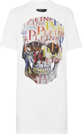 Philipp Plein T-shirt Dress Multicolor Skull
