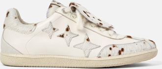 Duke + Dexter Duke + Dexter, Mens Plus Designer Duke Brown Cow Sneaker - Mens, Size 10