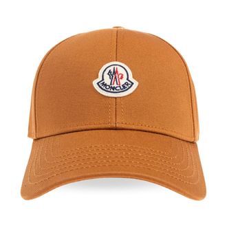 Moncler Pet met logo - Heren - Petten - Oranje - ONE Size - Katoen - Accessoires