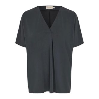 Masai Bianna Jersey Top - Dames - Blouses & Shirts - Grijs - Maat: L Jersey