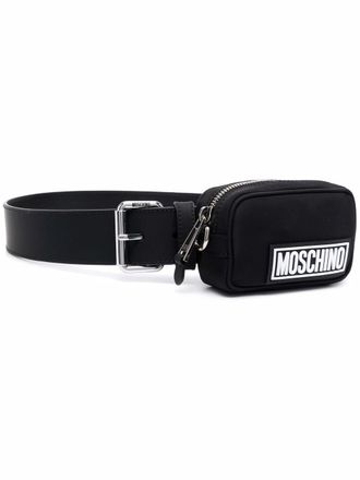 Moschino Cintura con marsupio - Nero