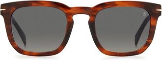 Eyewear by David Beckham Vintage Stijl Zonnebril Db 7076/S EX4 - unisex - Zonnebrillen - Bruin - 50 MM - Accessoires