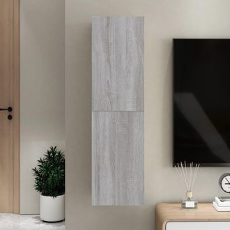vidaXL Vidaxl - Mueble Para Tv De Pared Gris Sonoma 30,5x30x110 Cm