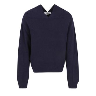 Victoria Beckham Dames, Truien, Blauw, Maat: XS Zijde