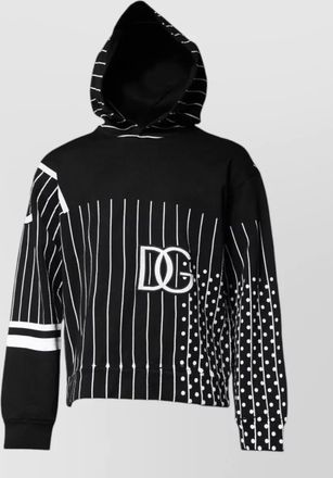 Dolce & Gabbana striped hooded sweatshirt