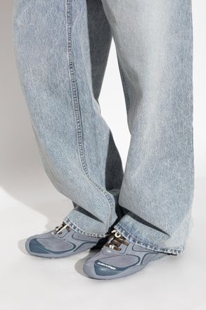 Balenciaga Radar Chrome Sneakers, Womens, Blue