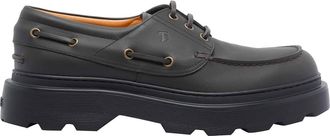 Tod's Black Leather Loafers