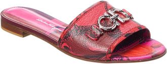Ferragamo Ferragamo Gancini Leather Sandal