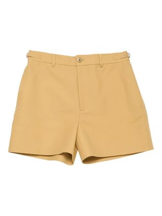 Acne Studios logo-patch shorts - Yellow