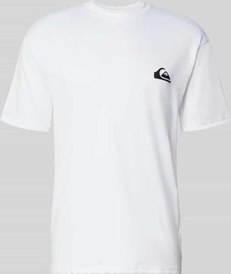 Quiksilver T-Shirt mit Rundhalsausschnitt und Logo in Weiss, Gr&ouml;&szlig;e XXL