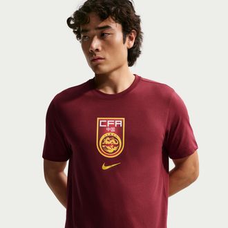 Nike China Nike Mens Soccer T-Shirt in Red | IH2176-677
