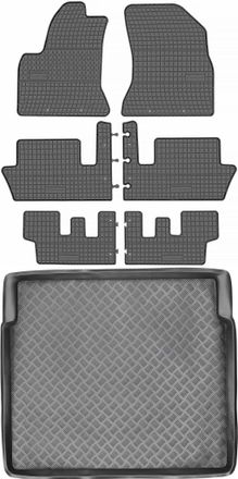 OEM Juego De Alfombrillas De Goma Para Coche Y Maletero Para Citoren C4 Grand Picasso I (2006-2013)