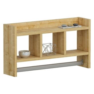 Dmora Estanter&iacute;a Cortale, 4 Estantes, Tono Roble, 64x15x35h Cm Marr&oacute;n Roble