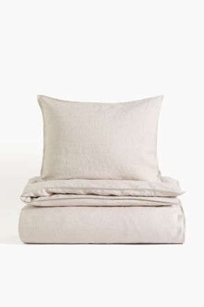 H&M Leinenbettw&auml;sche f&uuml;r Einzelbett - Beige