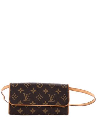 Louis Vuitton Brown Monogram Canvas Twin Pm (Authentic Pre-Loved)