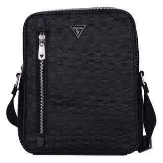 Guess Heren, Tassen, Zwart, Maat: ONE Size Leer
