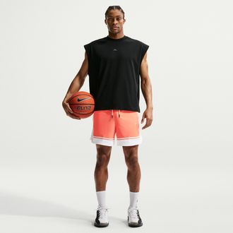 Nike Mens Standard Issue Dri-FIT 6 Basketball Shorts in Orange | IF1589-842
