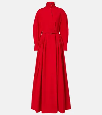 Ralph Lauren Collection Abito lungo Daley in popeline di misto cotone