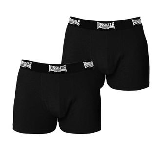 Lonsdale Boxershorts voor heren (Set van 2) (Zwart)