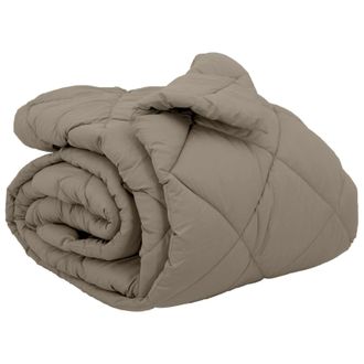 vidaXL Edred&oacute;n De Invierno Gris Claro 200 X 200 Cm Microfibra Vidaxl